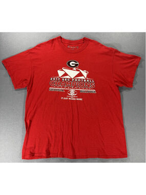 Georgia Bulldogs 2017 SEC Champions The Victory Mens T-Shirt Red Men’s XL